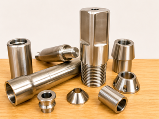 Stainless steel bushings, tapered adaptors and cylindrical sleeves in a range of sizes, Padco Engineering